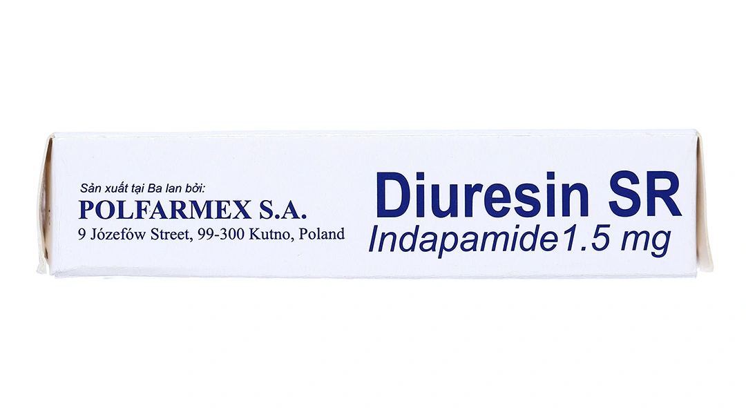 Diuresin SR 1.5mg trị tăng huyết áp, phù do suy tim (3 vỉ x 10 viên) - 3