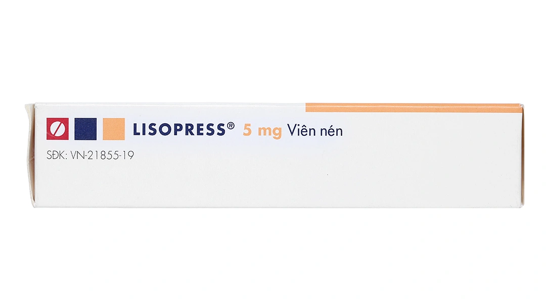 Lisopress 5mg trị tăng huyết áp, suy tim (2 vỉ x 14 viên) - 4