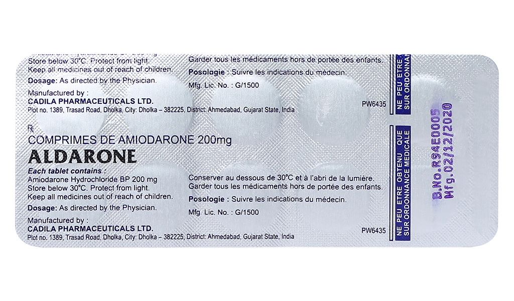 Aldarone 200mg trị loạn nhịp tim (10 vỉ x 10 viên) - 5