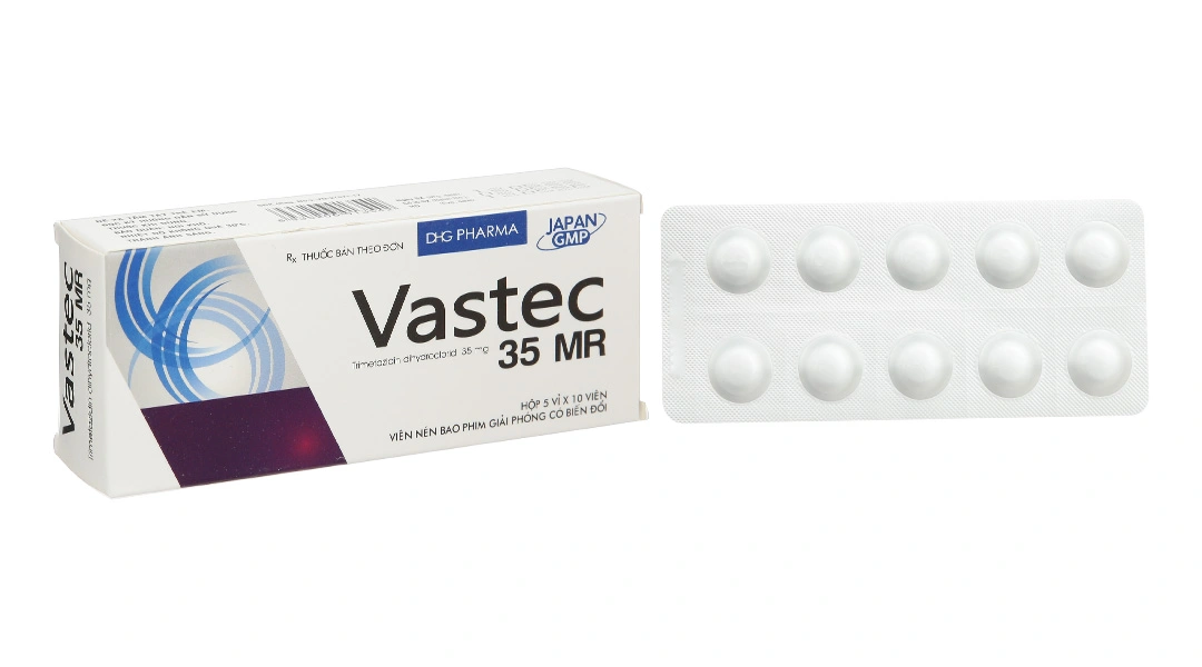 Vastec 35 MR trị đau thắt ngực (5 vỉ x 10 viên) - 