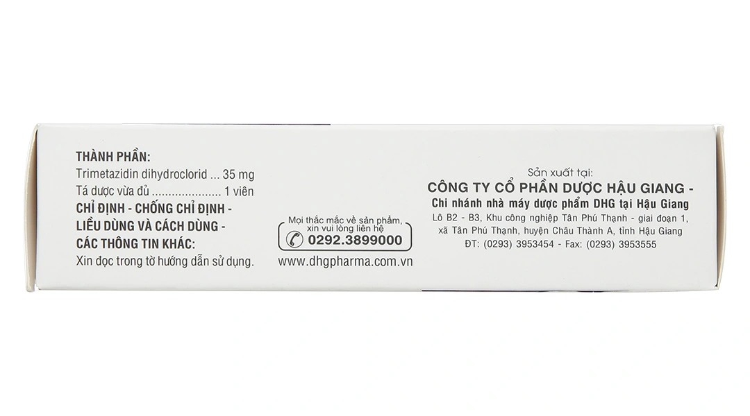 Vastec 35 MR trị đau thắt ngực (5 vỉ x 10 viên) - 2