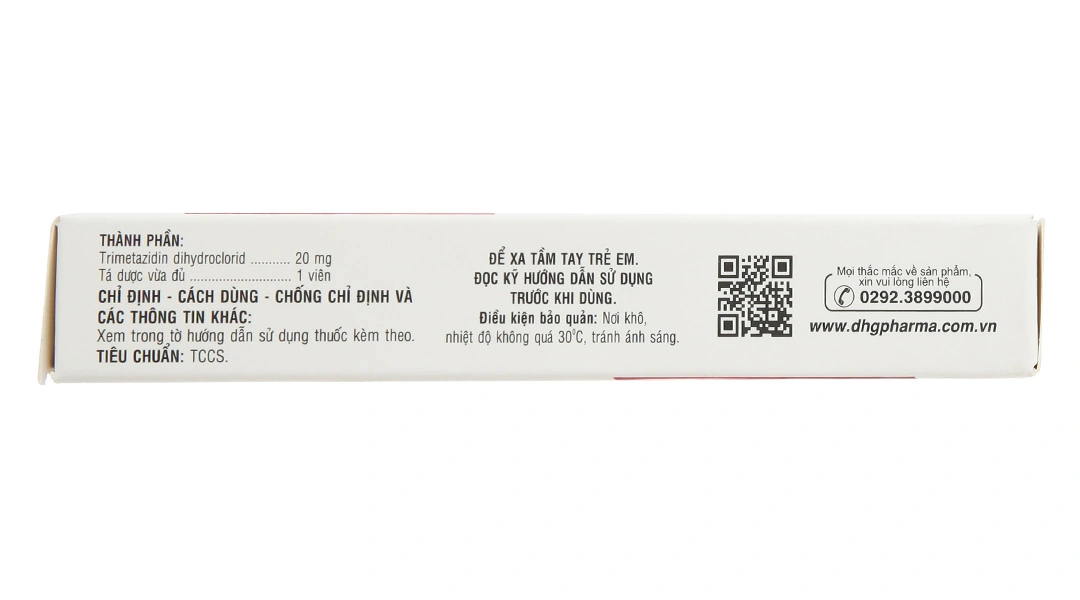Vastec 20mg hỗ trợ trị đau thắt ngực (2 vỉ x 30 viên) - 2