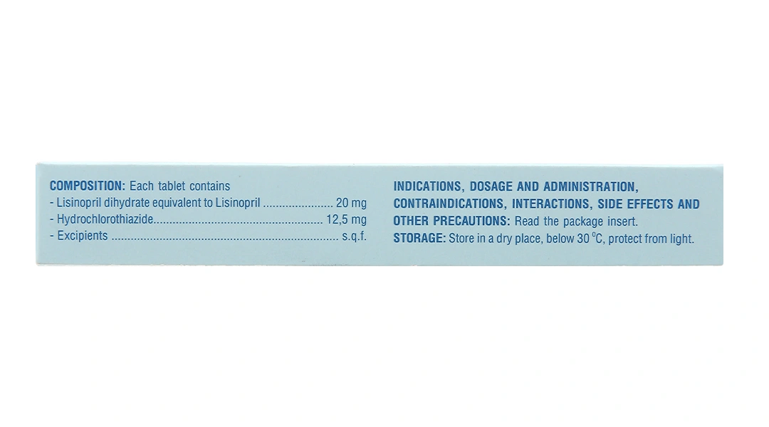 Dorotril - H 20mg/12.5mg trị tăng huyết áp (2 vỉ x 14 viên) - 2