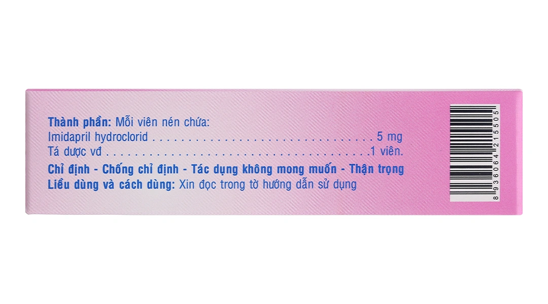 Imidagi 5 mg điều trị bệnh tăng huyết áp (3 vỉ x 10 viên) - 2