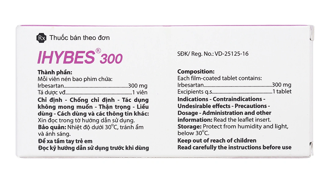 Ihybes 300 mg điều trị tăng huyết áp động mạch vô căn (3 vỉ x 10 viên) - 1