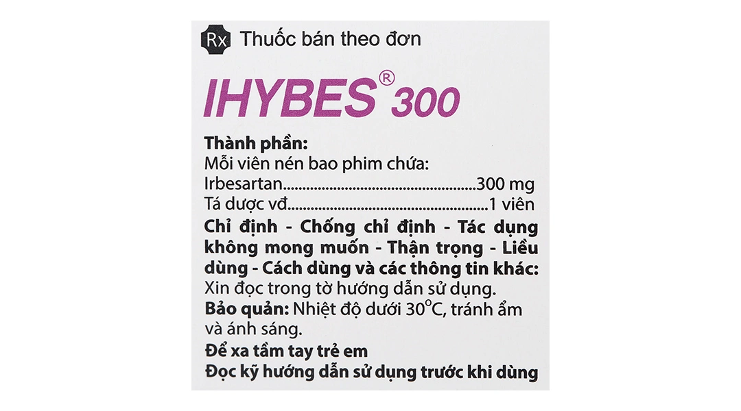 Ihybes 300 mg điều trị tăng huyết áp động mạch vô căn (3 vỉ x 10 viên) - 4