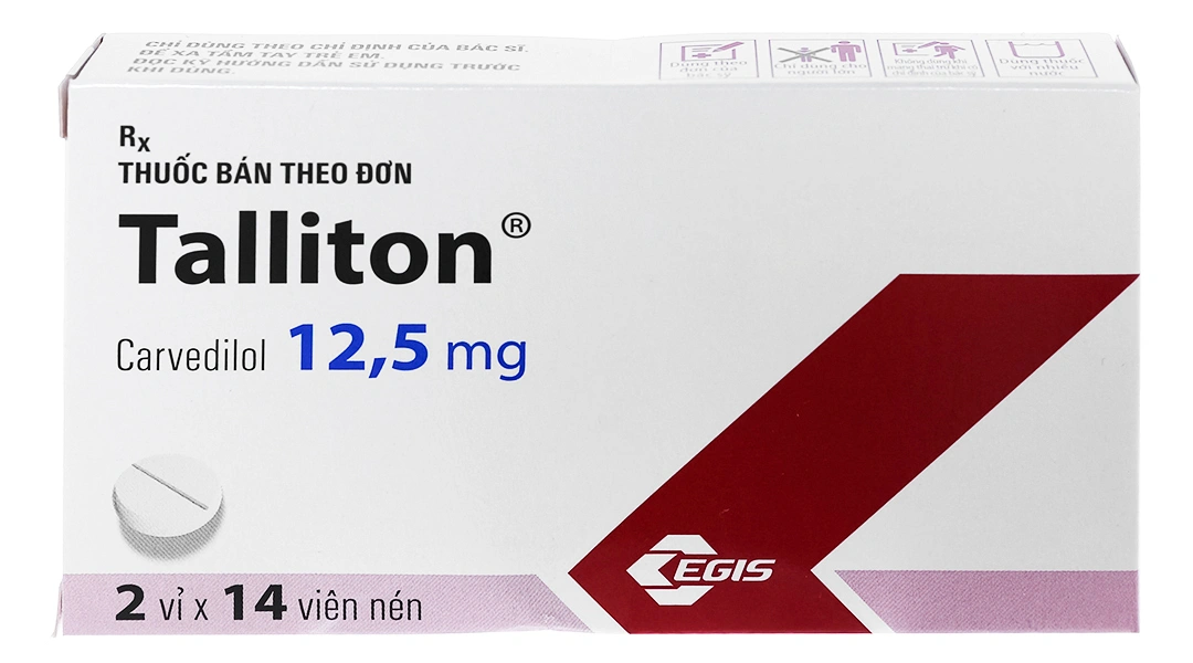 Talliton 12.5mg trị tăng huyết áp, suy tim (2 vỉ x 14 viên) - 1