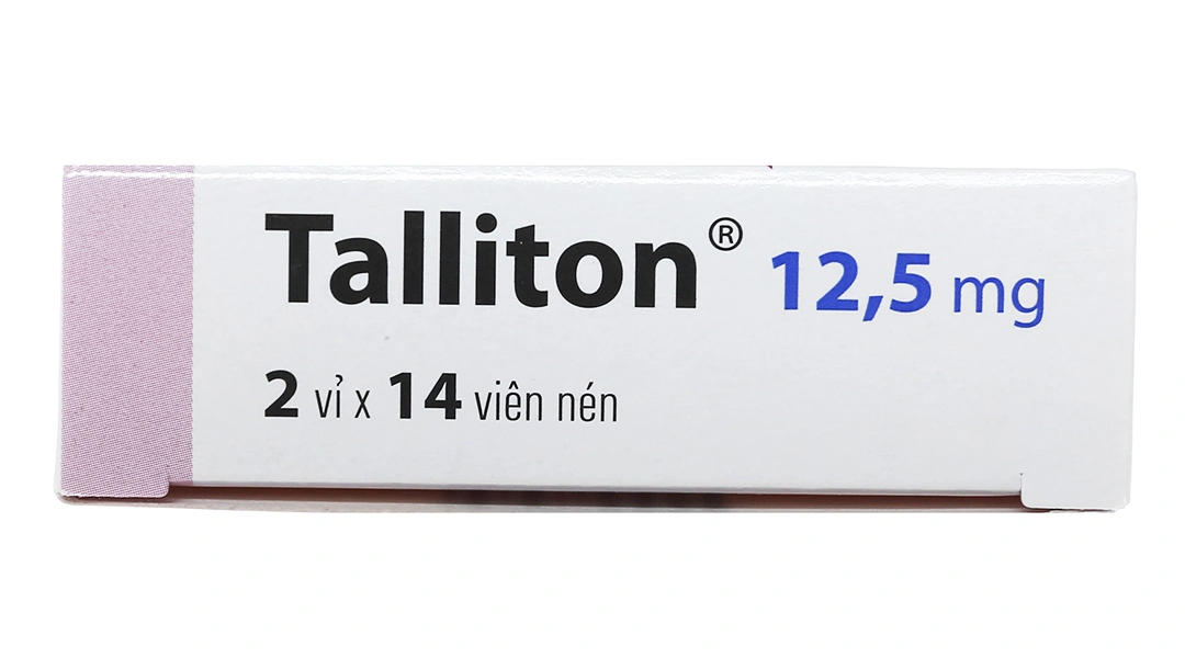 Talliton 12.5mg trị tăng huyết áp, suy tim (2 vỉ x 14 viên) - 6