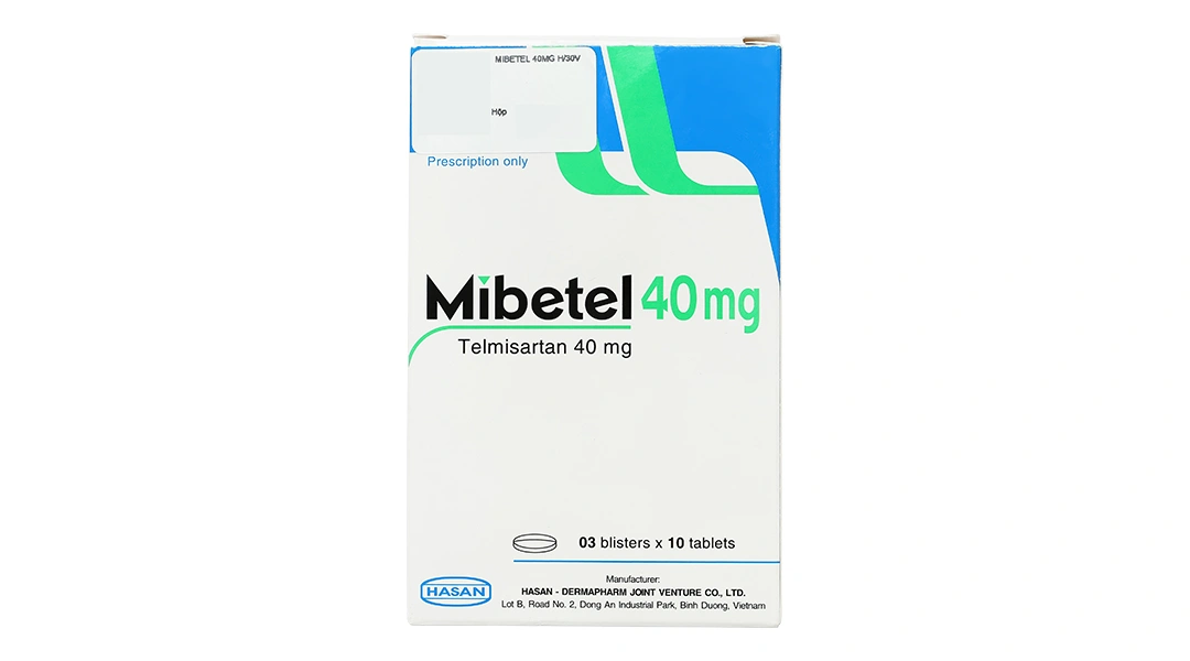 Mibetel 40mg trị tăng huyết áp (3 vỉ x 10 viên) - 1