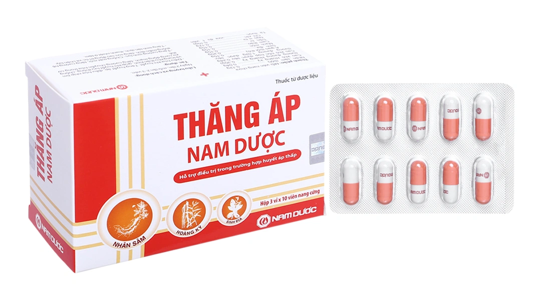 Thăng Áp Nam Dược hỗ trợ điều trị huyết áp thấp (3 vỉ x 10 viên) - 