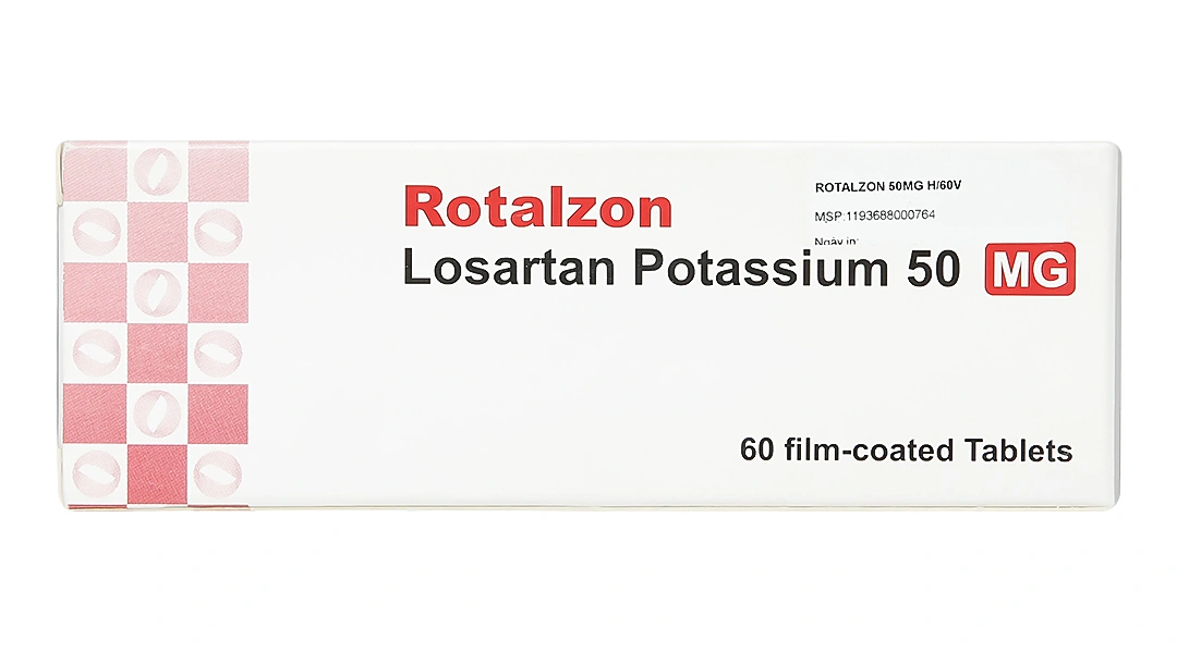 Rotalzon 50mg trị tăng huyết áp (6 vỉ x 10 viên) - 1