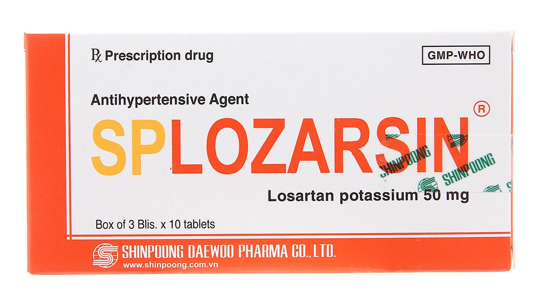 Splozarsin 50mg trị tăng huyết áp (3 vỉ x 10 viên) - 2