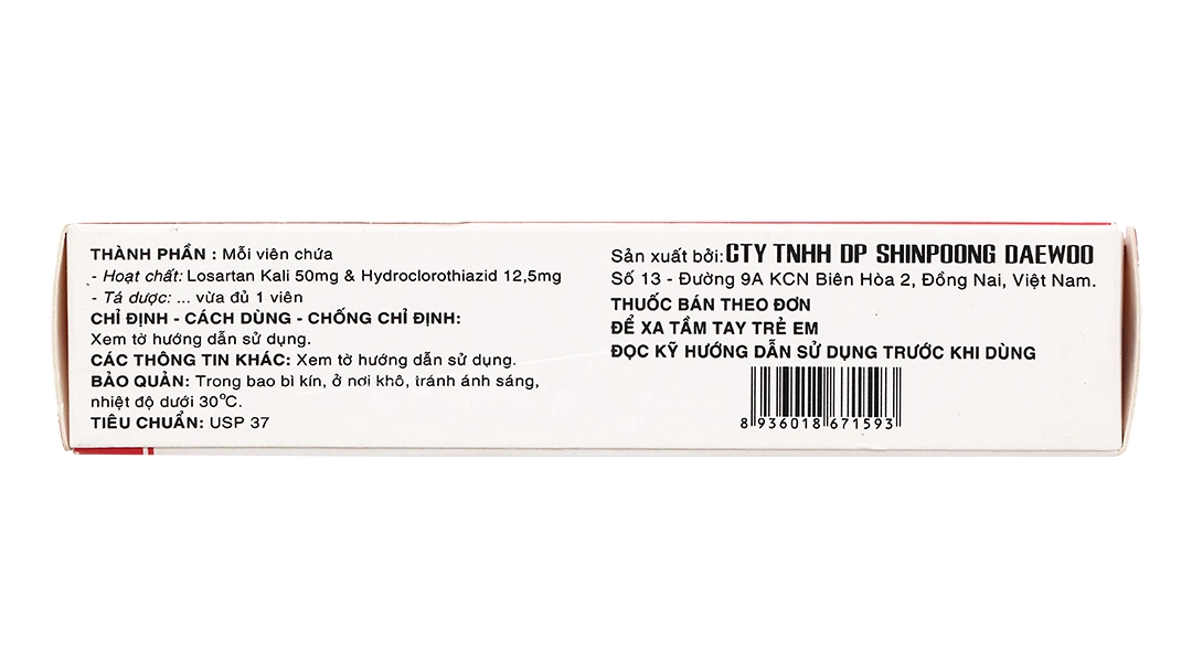 Splozarsin Plus trị tăng huyết áp (3 vỉ x 10 viên) - 2