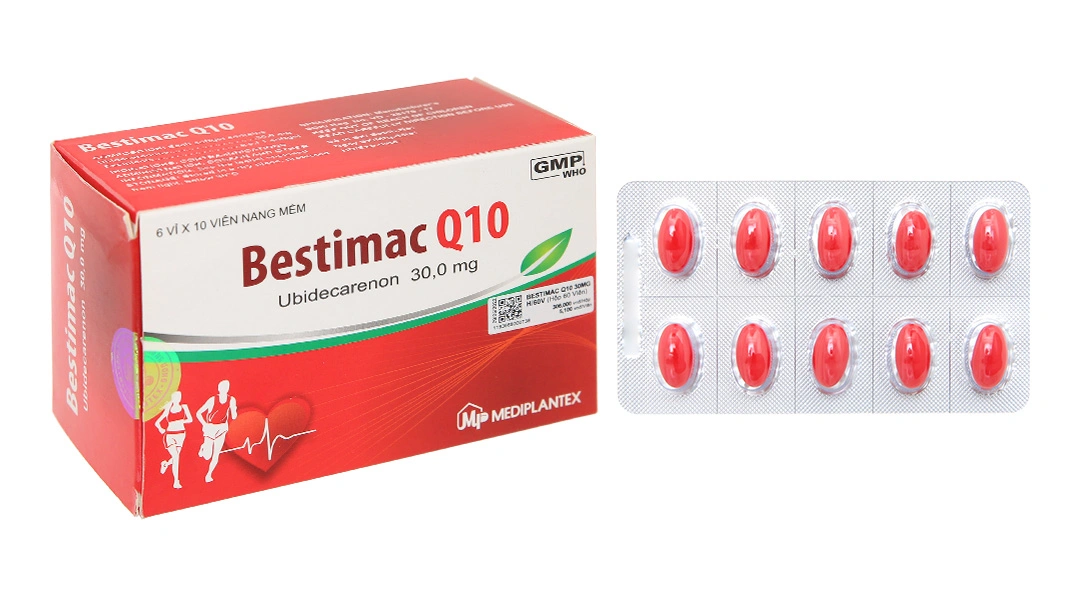 Bestimac Q10 30mg hỗ trợ điều trị tăng Cholesterol (6 vỉ x 10 viên) - 