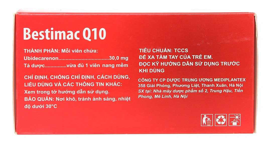 Bestimac Q10 30mg hỗ trợ điều trị tăng Cholesterol (6 vỉ x 10 viên) - 2