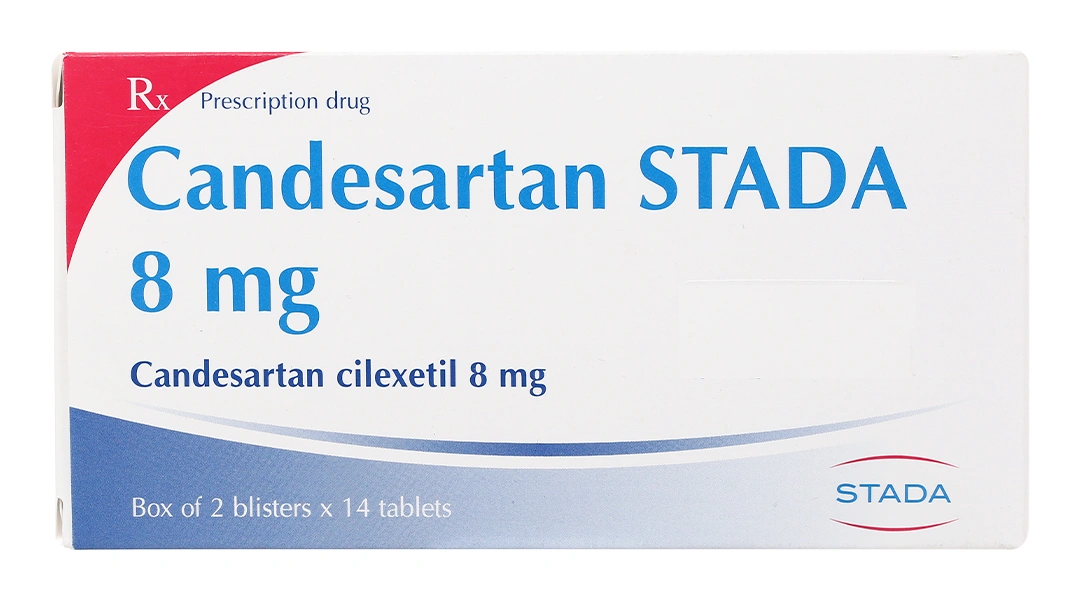 Candesartan Stada 8mg trị tăng huyết áp, suy tim (2 vỉ x 14 viên) - 1