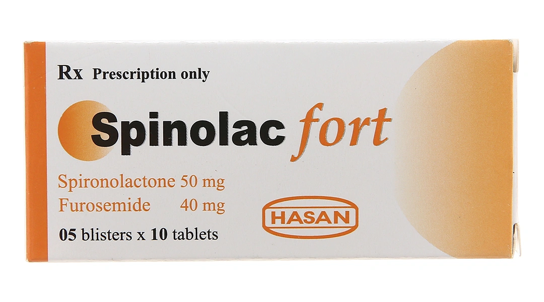 Spinolac Fort thuốc lợi tiểu trị tăng huyết áp, suy tim (5 vỉ x 10 viên) - 2