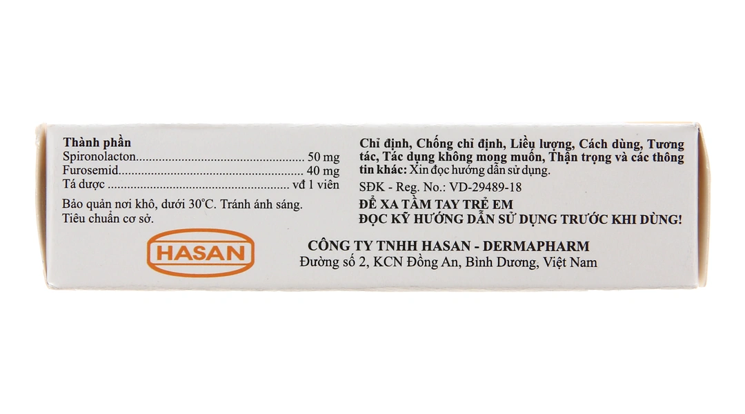 Spinolac Fort thuốc lợi tiểu trị tăng huyết áp, suy tim (5 vỉ x 10 viên) - 5