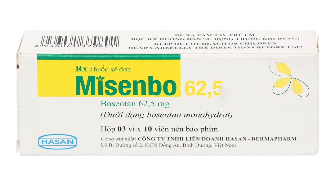 Misenbo 62.5 trị tăng huyết áp (3 vỉ x 10 viên) - 1