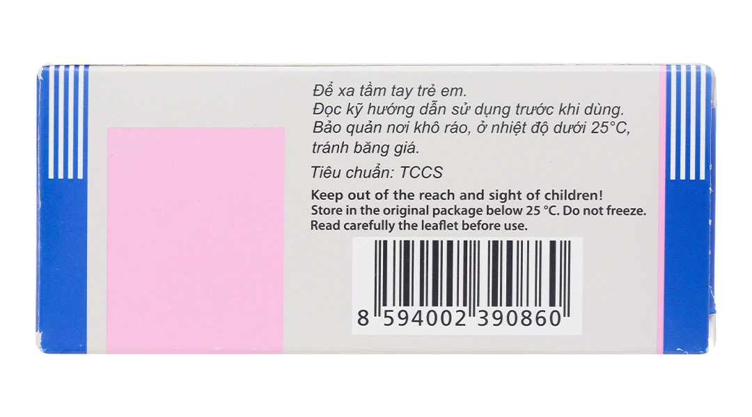 Kalium Chloratum 500mg phòng và trị thiếu kali (10 vỉ x 10 viên) - 3