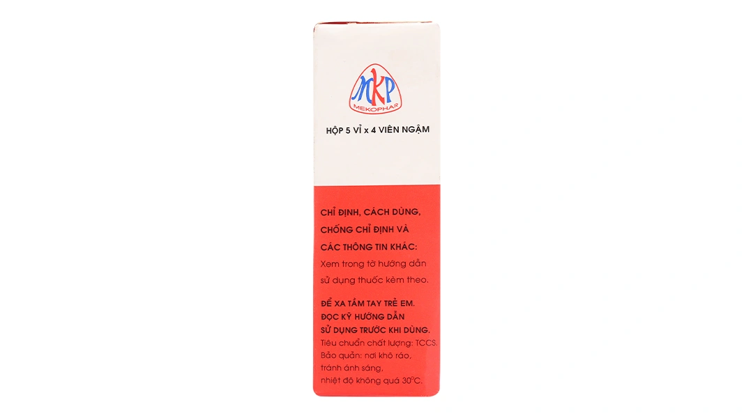 Viên ngậm Meko Coramin trị suy hô hấp, suy tuần hoàn (5 vỉ x 4 viên) - 3