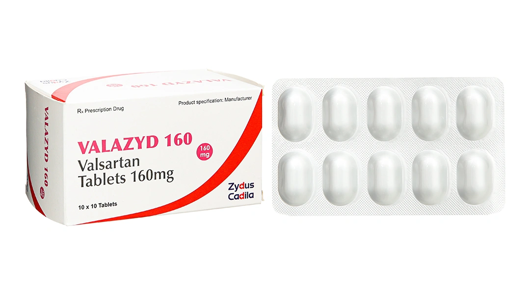 Valazyd 160 trị tăng huyết áp, suy tim (10 vỉ x 10 viên) - 