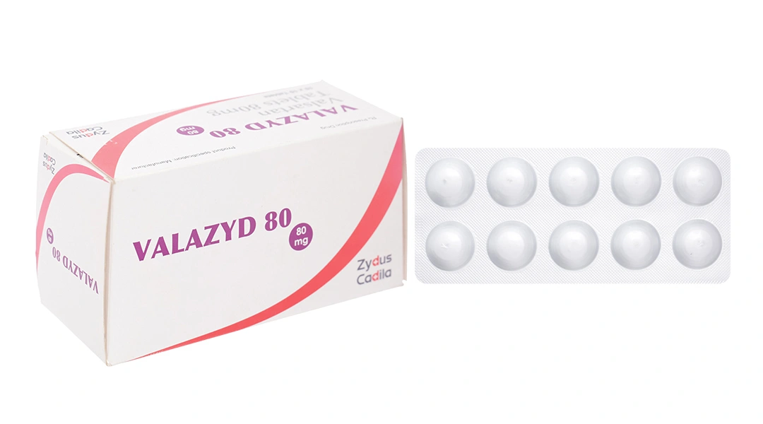 Valazyd 80 trị tăng huyết áp, suy tim (10 vỉ x 10 viên) - 