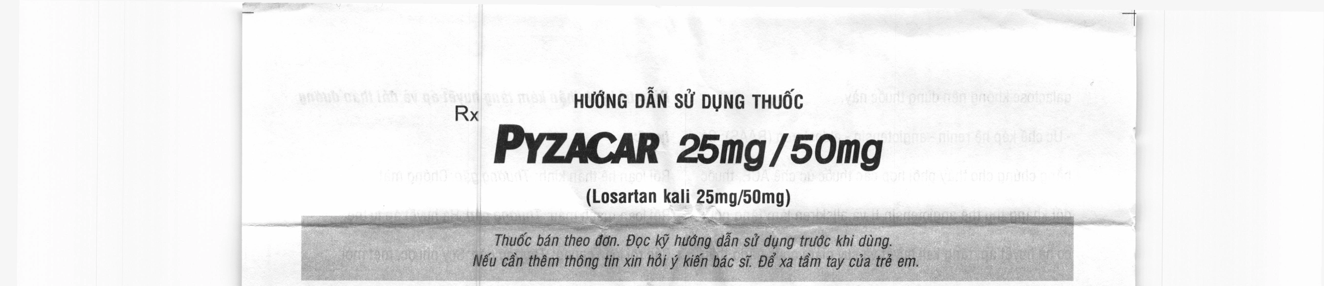 Pyzacar 25mg trị tăng huyết áp, suy tim mạn tính (2 vỉ x 15 viên) - 7