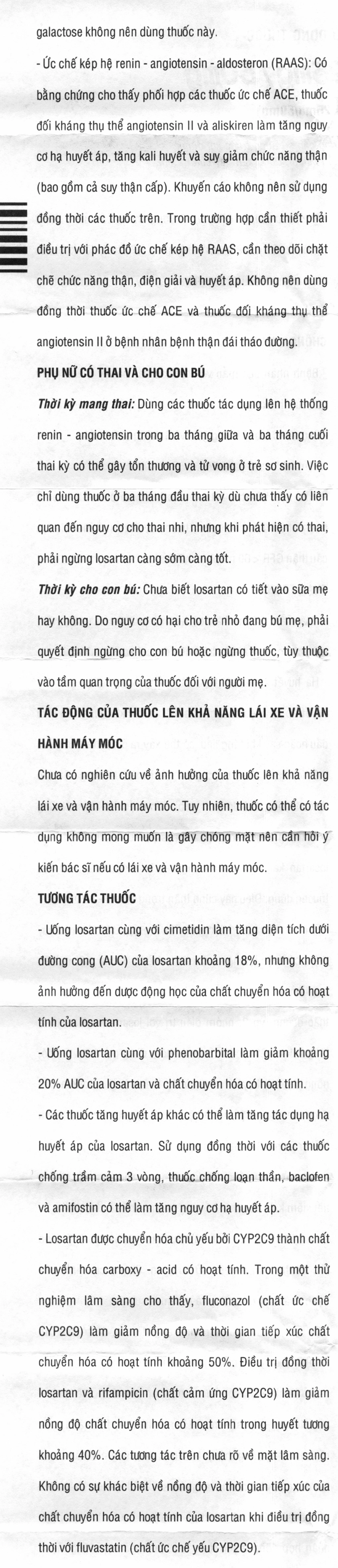 Pyzacar 25mg trị tăng huyết áp, suy tim mạn tính (2 vỉ x 15 viên) - 12