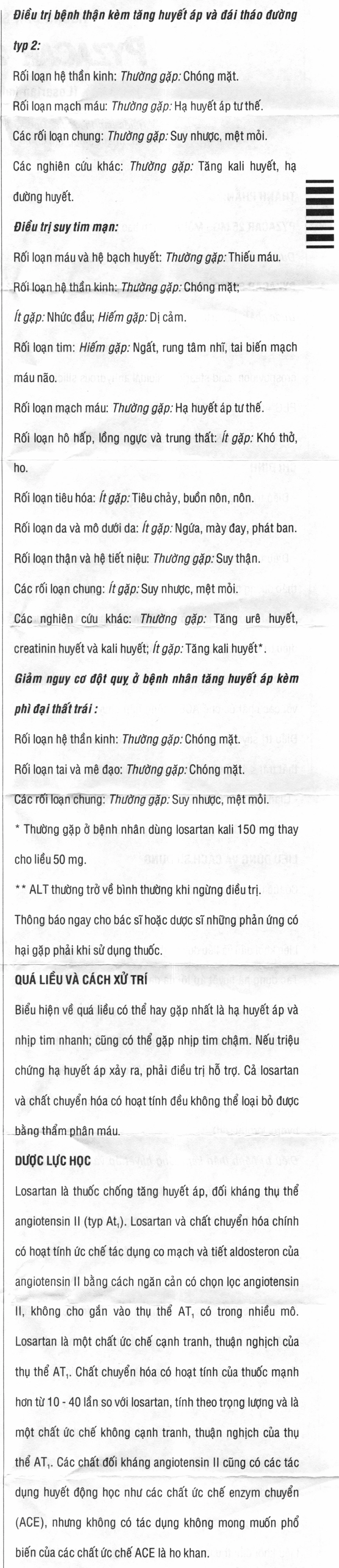 Pyzacar 25mg trị tăng huyết áp, suy tim mạn tính (2 vỉ x 15 viên) - 14