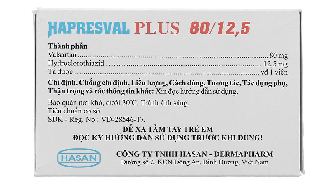 Hapresval Plus 80/12.5 trị tăng huyết áp (10 vỉ x 10 viên) - 2