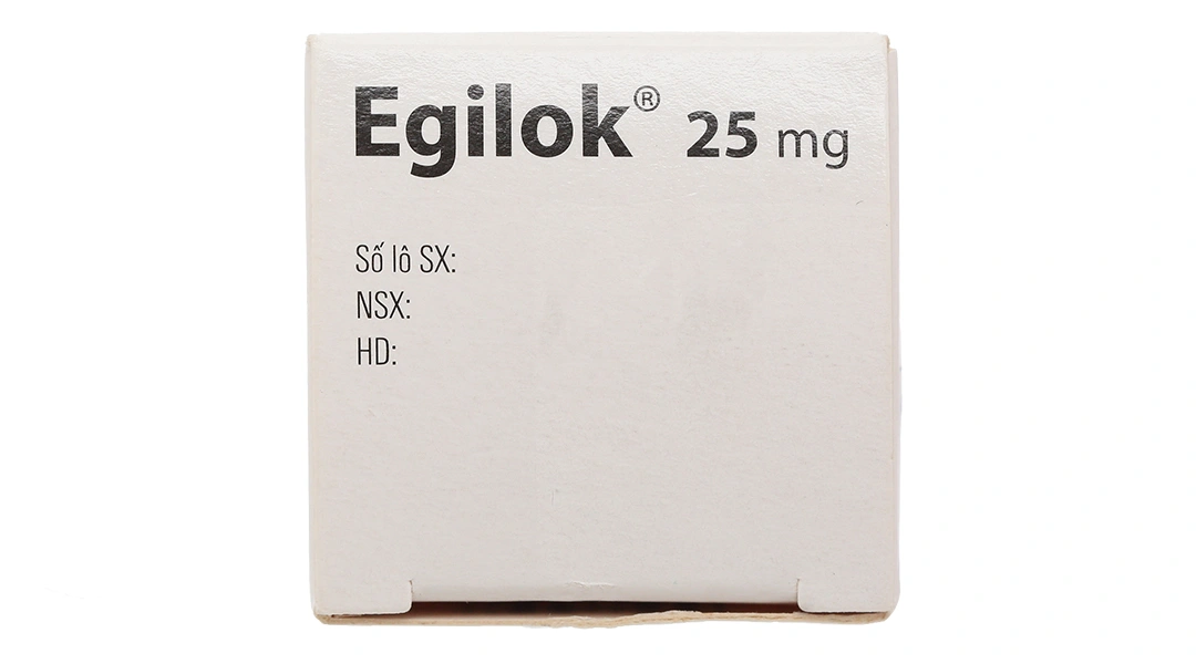 Egilok 25mg trị tăng huyết áp, đau thắt ngực lọ 60 viên - 4