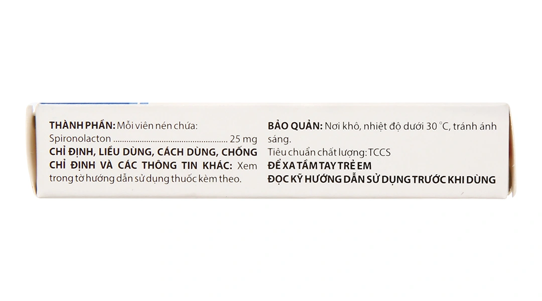 Domever 25mg trị suy tim sung huyết, xơ gan cổ trướng (2 vỉ x 10 viên) - 2