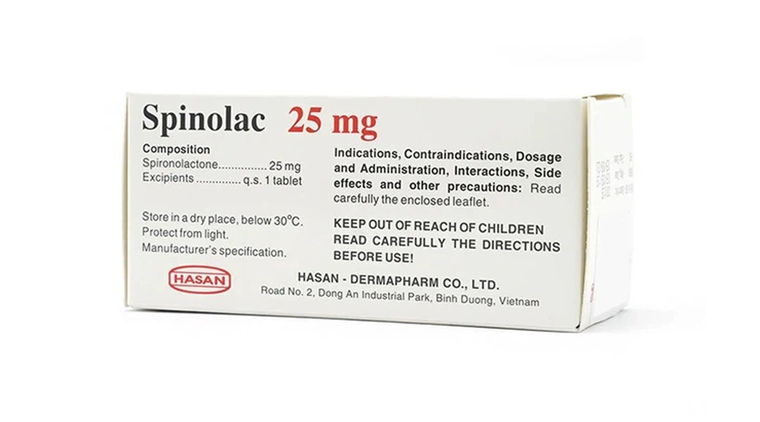 Spinolac 25mg Hasan trị phù do suy tim sung huyết (10 vỉ x 10 viên) - 2