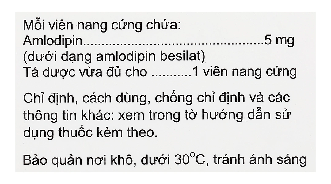 Amloboston 5 trị tăng huyết áp, đau thắt ngực (5 vỉ x 10 viên) - 4