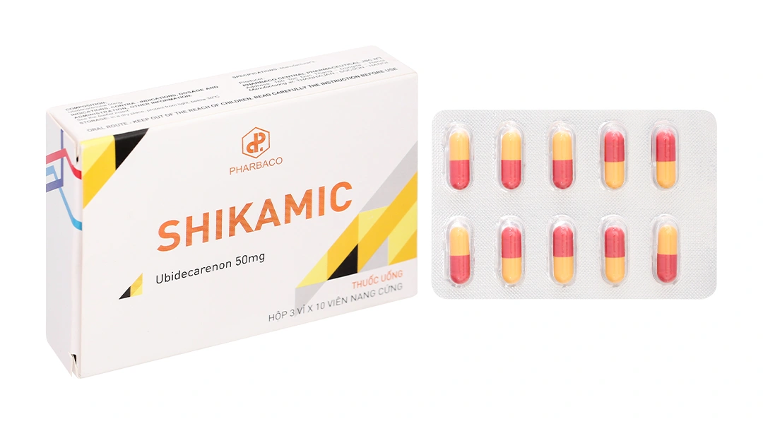Shikamic 50mg hỗ trợ điều trị suy tim, phòng ngừa độc tính trên tim (3 vỉ x 10 viên) - 