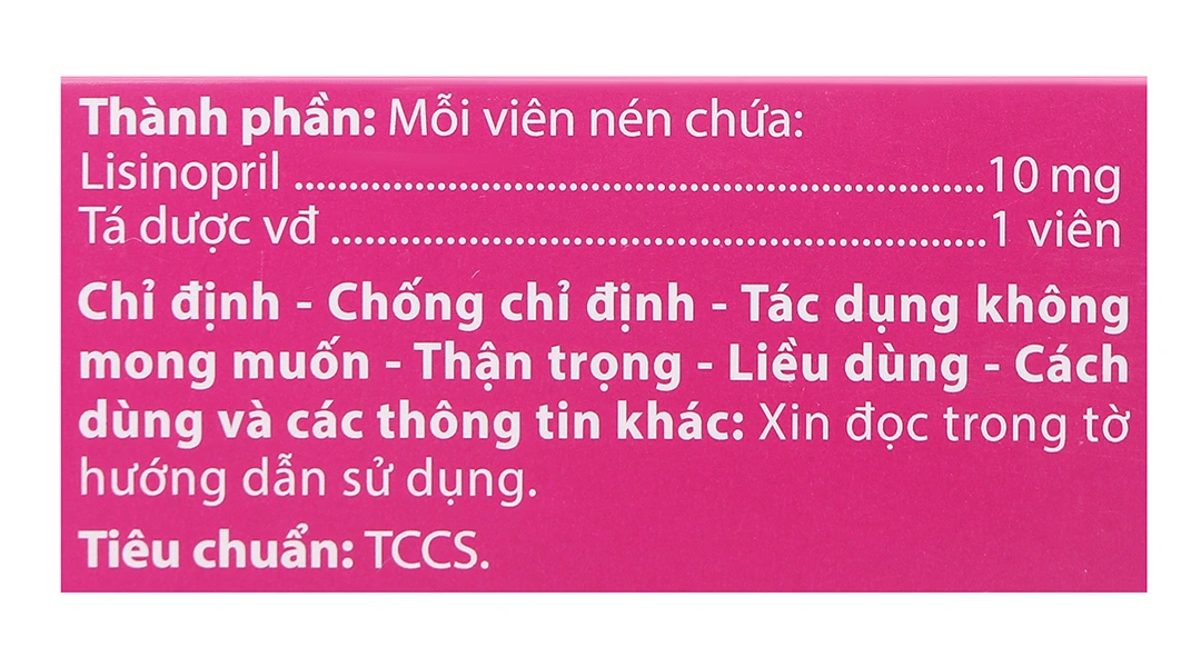Agimlisin 10mg trị tăng huyết áp, suy tim, bệnh thận do đái tháo đường (3 vỉ x 10 viên) - 4