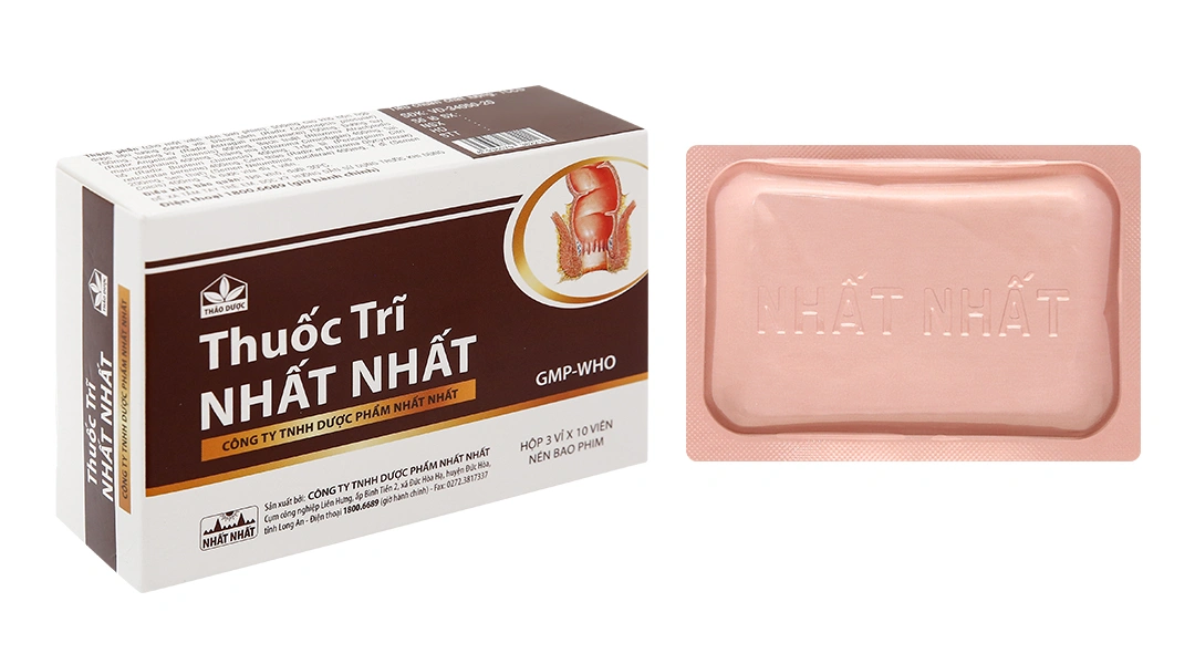 Thuốc Trĩ Nhất Nhất trị trĩ cấp tính, phòng tái phát trĩ (3 vỉ x 10 viên) - 