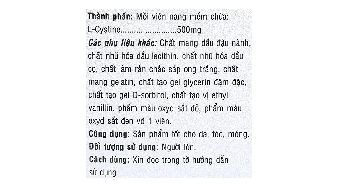 L-Cystine Philife hộp 60 viên - 4