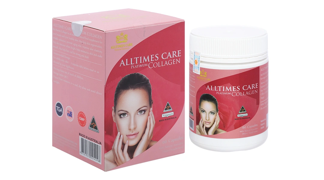 Alltimes Care Platinum Collagen hộp 60 viên - 