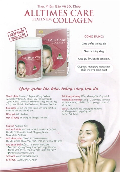 Alltimes Care Platinum Collagen hộp 60 viên - 6