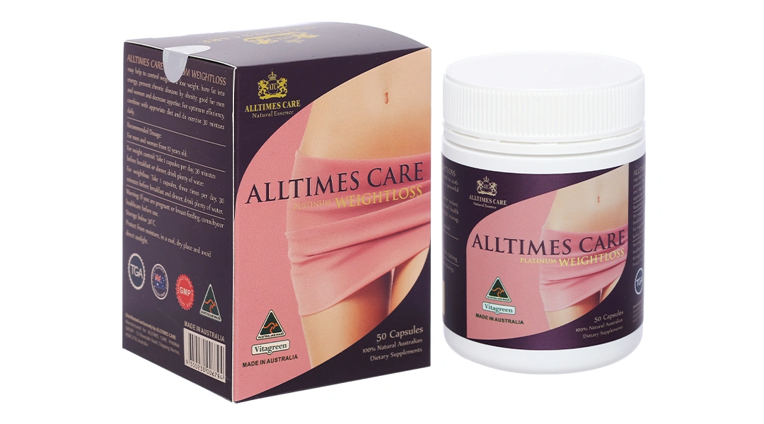 Viên Uống Hỗ Trợ Giảm Cân Alltimes Care Platinum Weightloss Hộp/50v - 