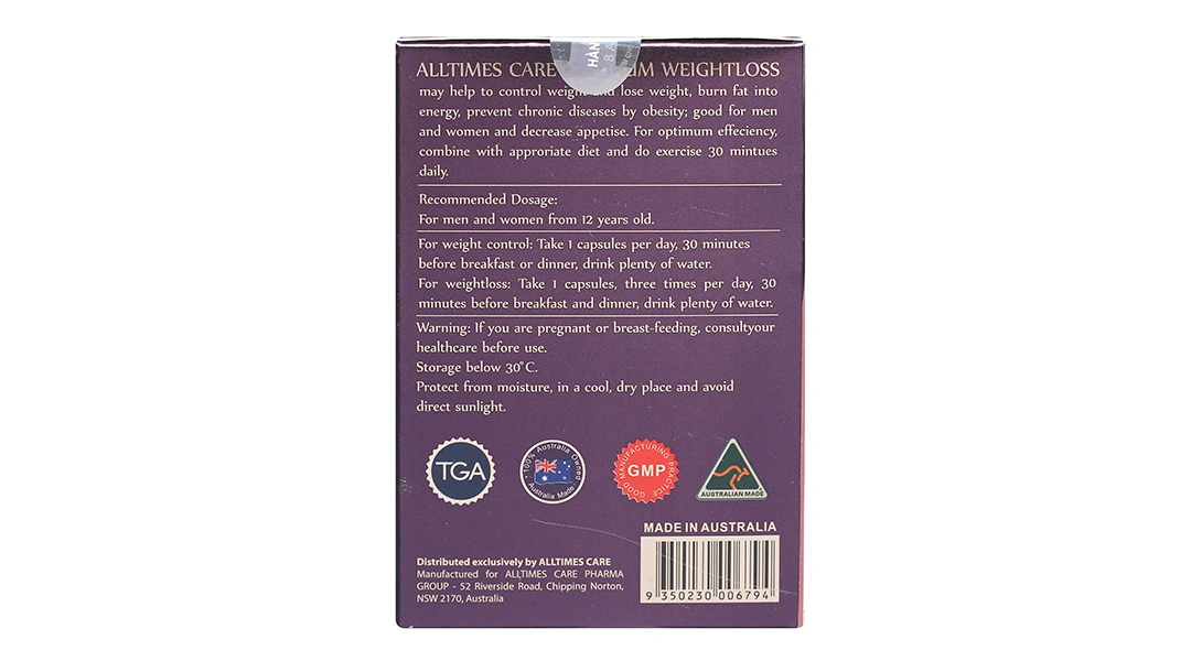 Viên Uống Hỗ Trợ Giảm Cân Alltimes Care Platinum Weightloss Hộp/50v - 1