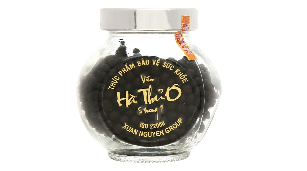 Viên Hà Thủ Ô 5 trong 1 bổ thận, làm đen râu tóc lọ 120g - 