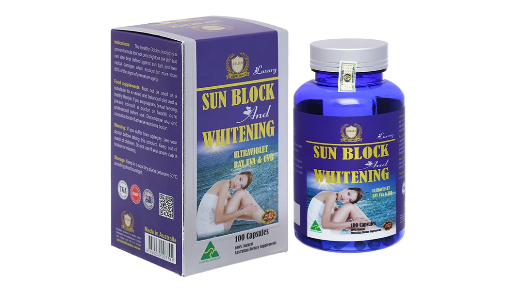 Thực phẩm bảo vệ sức khỏe Sun Block And Whitening Skin - Healthy Golden - 