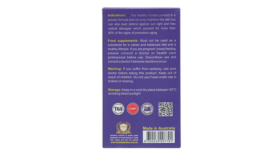 Thực phẩm bảo vệ sức khỏe Sun Block And Whitening Skin - Healthy Golden - 2