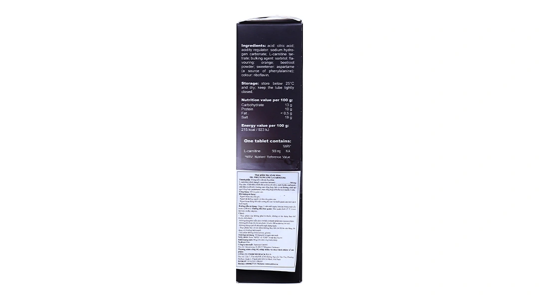 Viên sủi Dr. Frei Slim Line L-carnitine hỗ trợ giảm cân tuýp 20 viên - 3