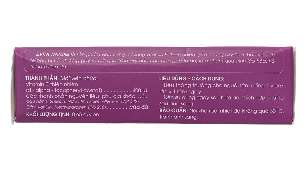 Evita Nature hộp 30 viên - 3