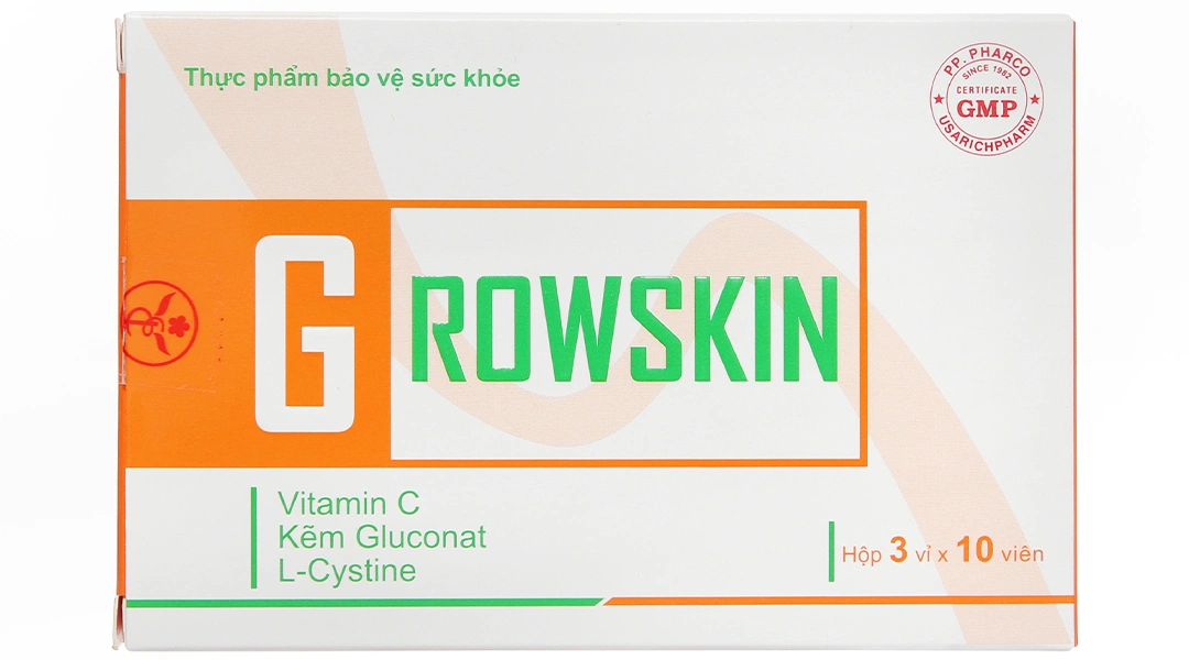 Thực phẩm bảo vệ sức khỏe Growskin hộp 30 viên - 1