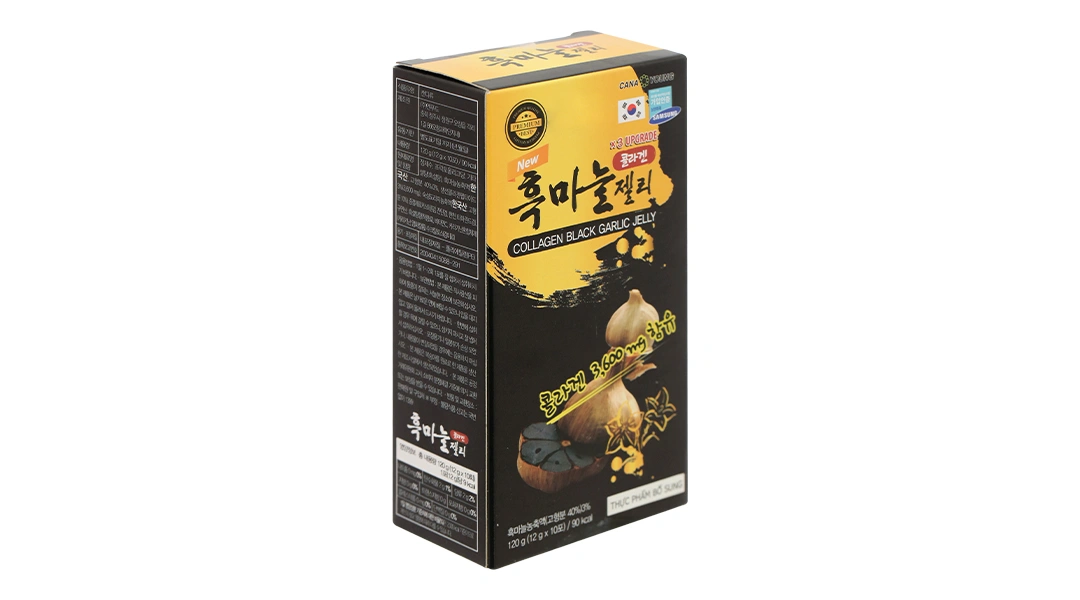 Thạch Collagen Cana Young Tỏi Đen Mới Hộp 120G/10 Gói - 